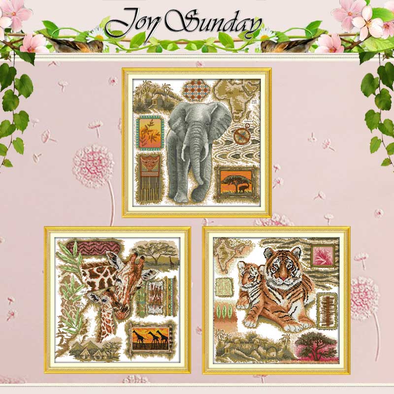 Embroidery Job - African Animals CountedCross Stitch Set 11CT