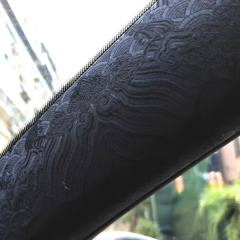 Velvet Fabric Embroidery - Car Interior Stickers High-Grade Brocade Satin