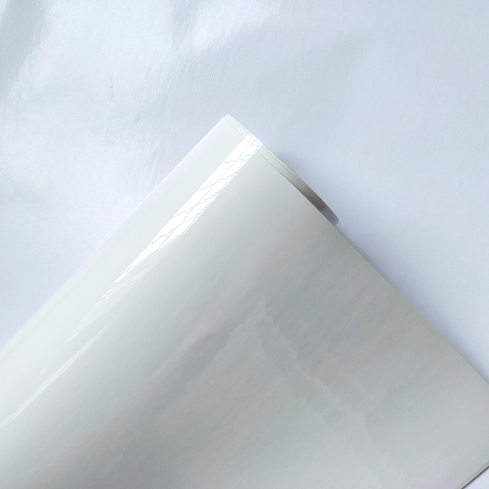 Embroidery Alpha - White Glossy Vinyl Carl Wrap Film