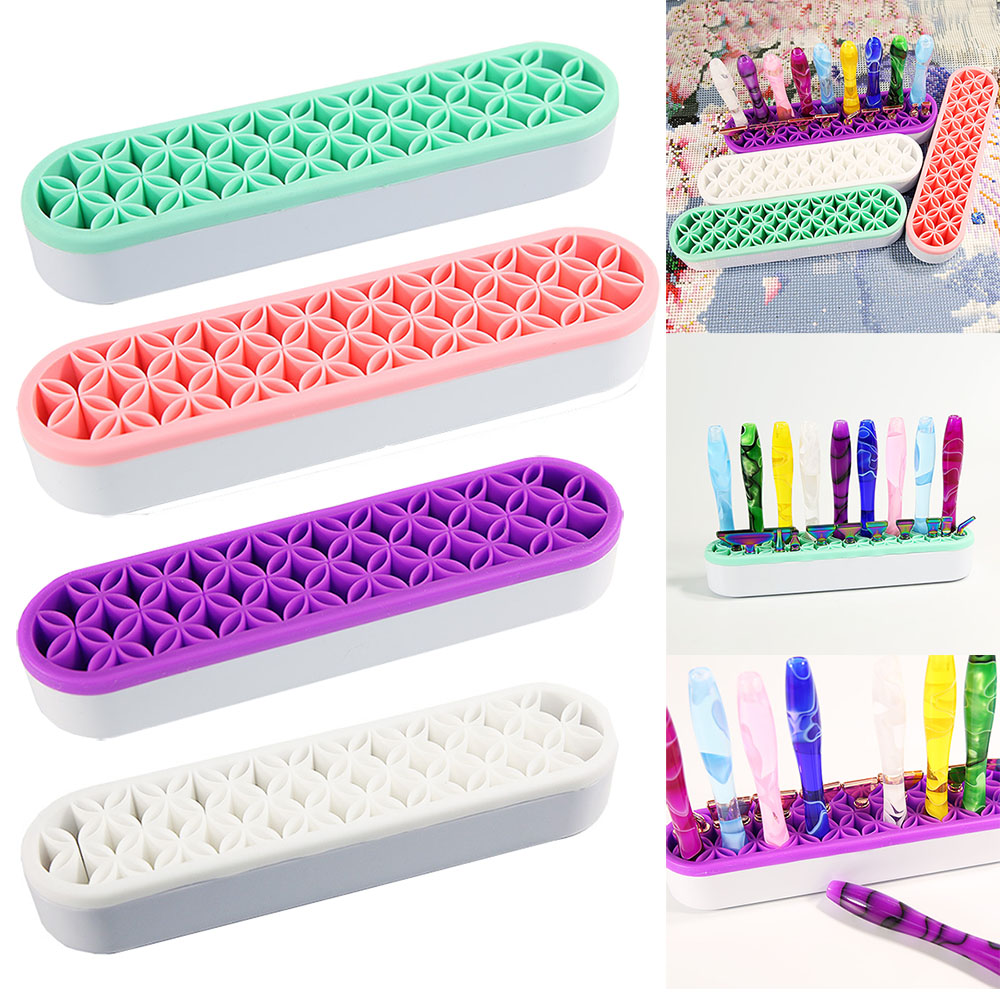 Embroidery Needle Pen - Multi-Purpose Desktop Organizers Silicone Cosmetic Storage