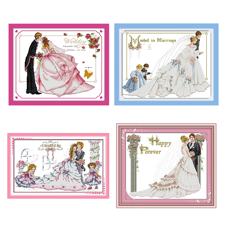 Embroidery Job - Wedding Series Counting Cross Stitch 11CT