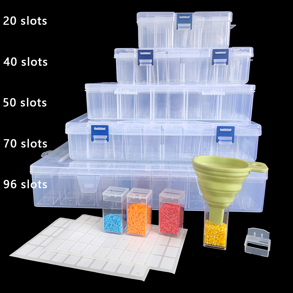 Embroidery Lovers - Square Plastic Diamond Painting Storage Box