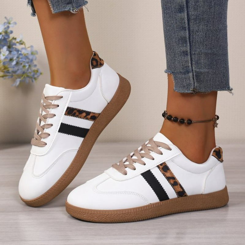Embroidery White - Women's Lace Up Fashion Casual White