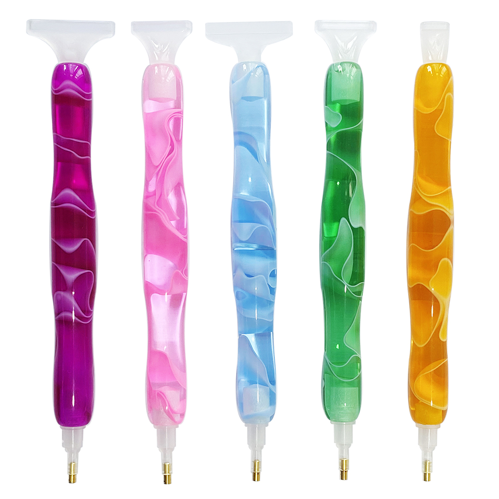 Embroidery Needle Pen - Color Resin Diamond Painting Pen with