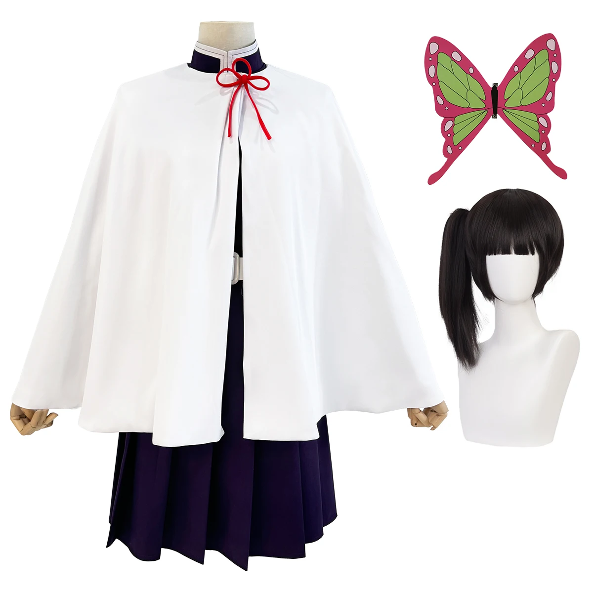 Embroidery White - HOLOUN Anime Tsuyuri Kanawo Cosplay Costume