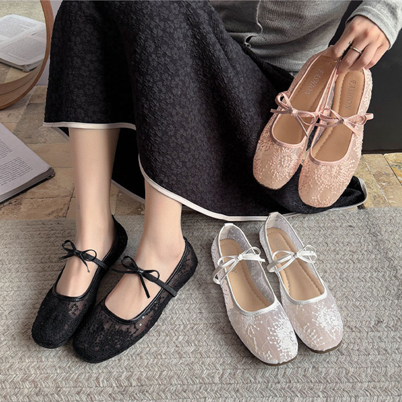 Women's Gentle Ballet Flat Sho - огляд і ціна Embroidery Lace