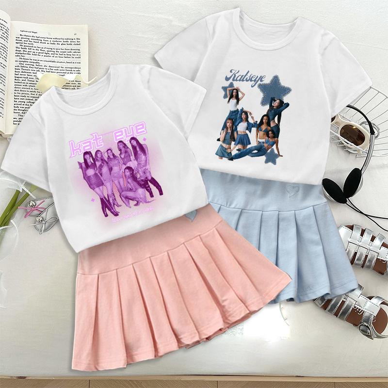 Fashion K POP K-KATSEYE T-shir - огляд і ціна Embroidery Shirt