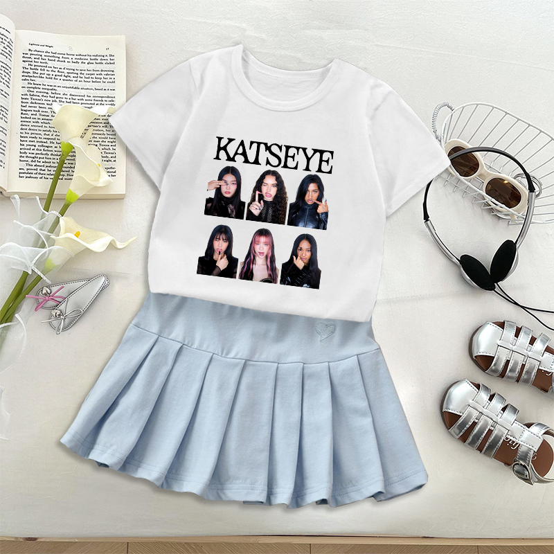 Fashion K POP K-KATSEYE T-shir - огляд і ціна Embroidery Shirt
