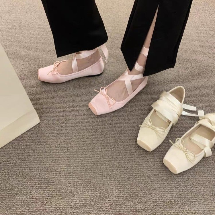Women Flats Bow Marie Janes Sh - огляд і ціна Embroidery Lace