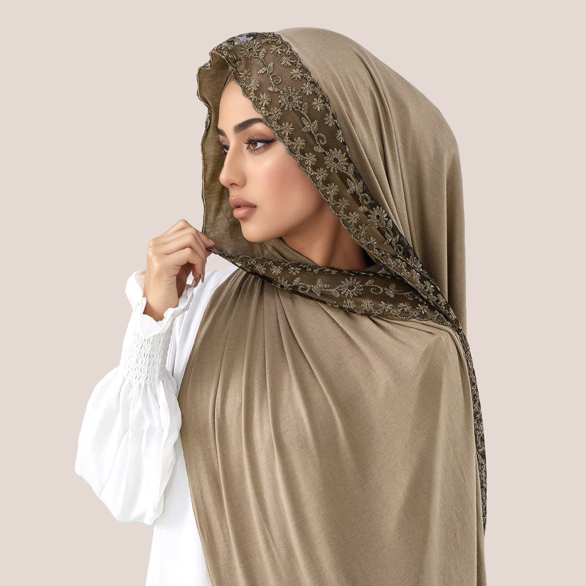 Lace Embroidery Cotton Jersey  - огляд і ціна Embroidery Lace