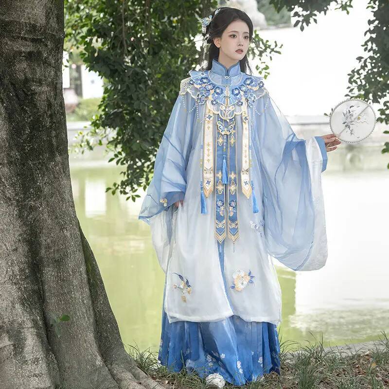 Bimonthly[Lan Jin Luo]New Hanf - огляд і ціна Embroidery Shirt