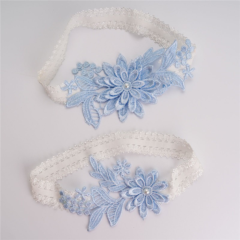 2pcs Bridal Wedding Garter Nav - огляд і ціна Embroidery Ring