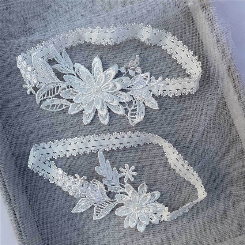 2pcs Bridal Wedding Garter Nav - огляд і ціна Embroidery Ring