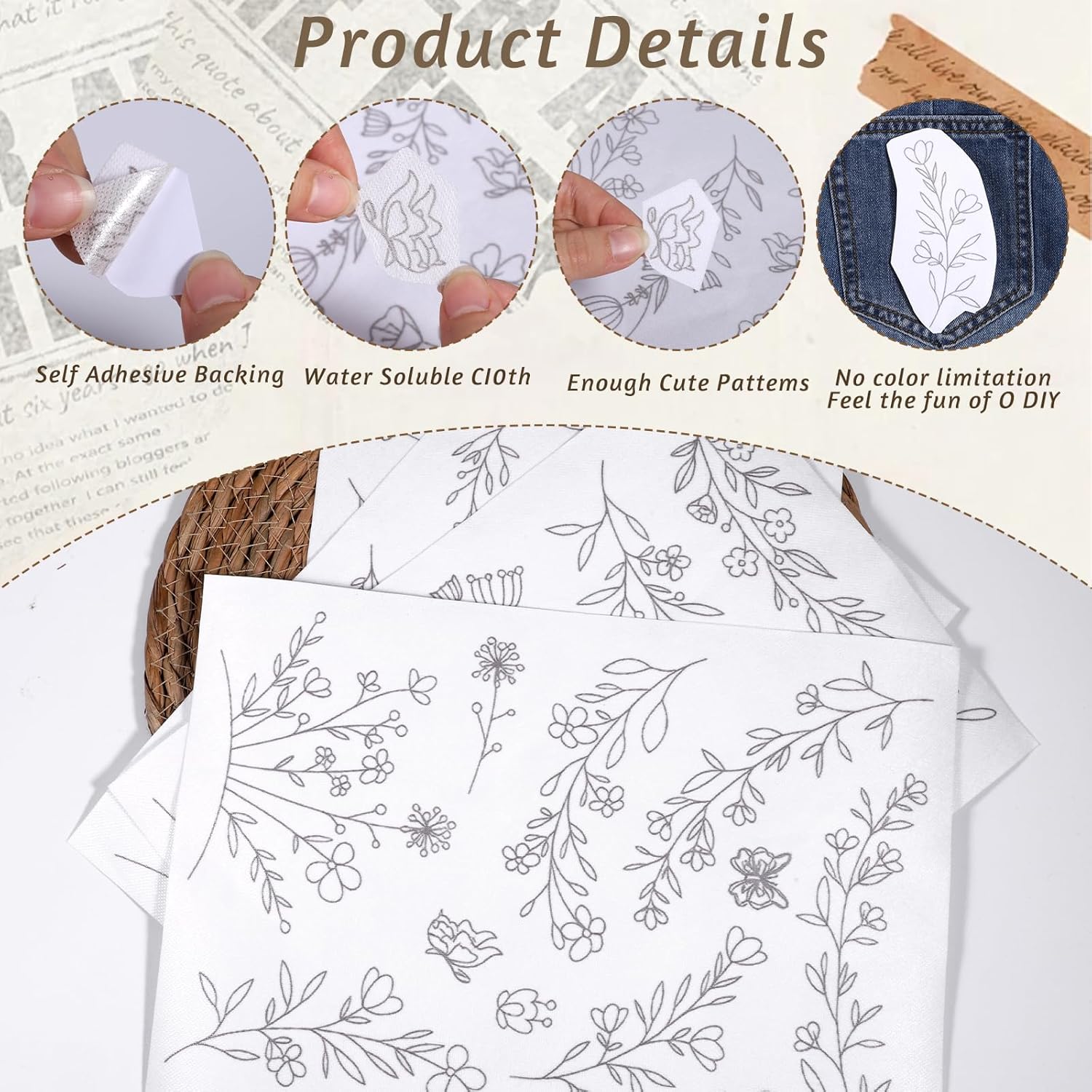 Stick & Stitch Water Soluble E - огляд і ціна Embroidery Lovers