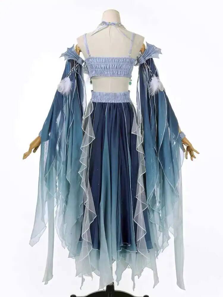 Exotic Blue Dress Heavy Embroi - огляд і ціна Embroidery Dress