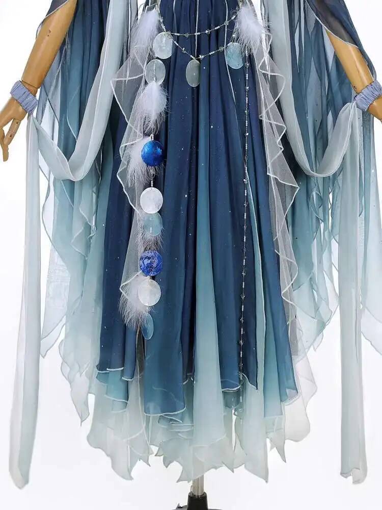Exotic Blue Dress Heavy Embroi - огляд і ціна Embroidery Dress