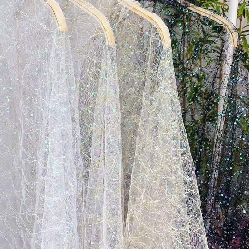 4 Colors French Tulle Evening  - огляд і ціна Embroidery Abaya