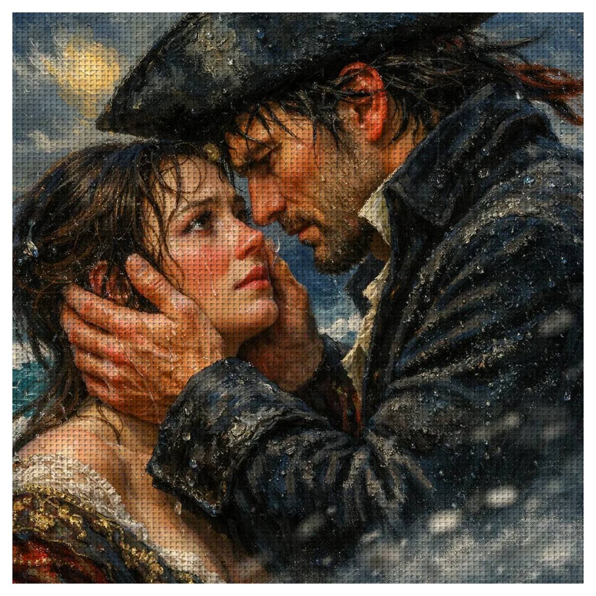 1pc 40X40CM/15.74inch Couple s - огляд і ціна Embroidery Lovers