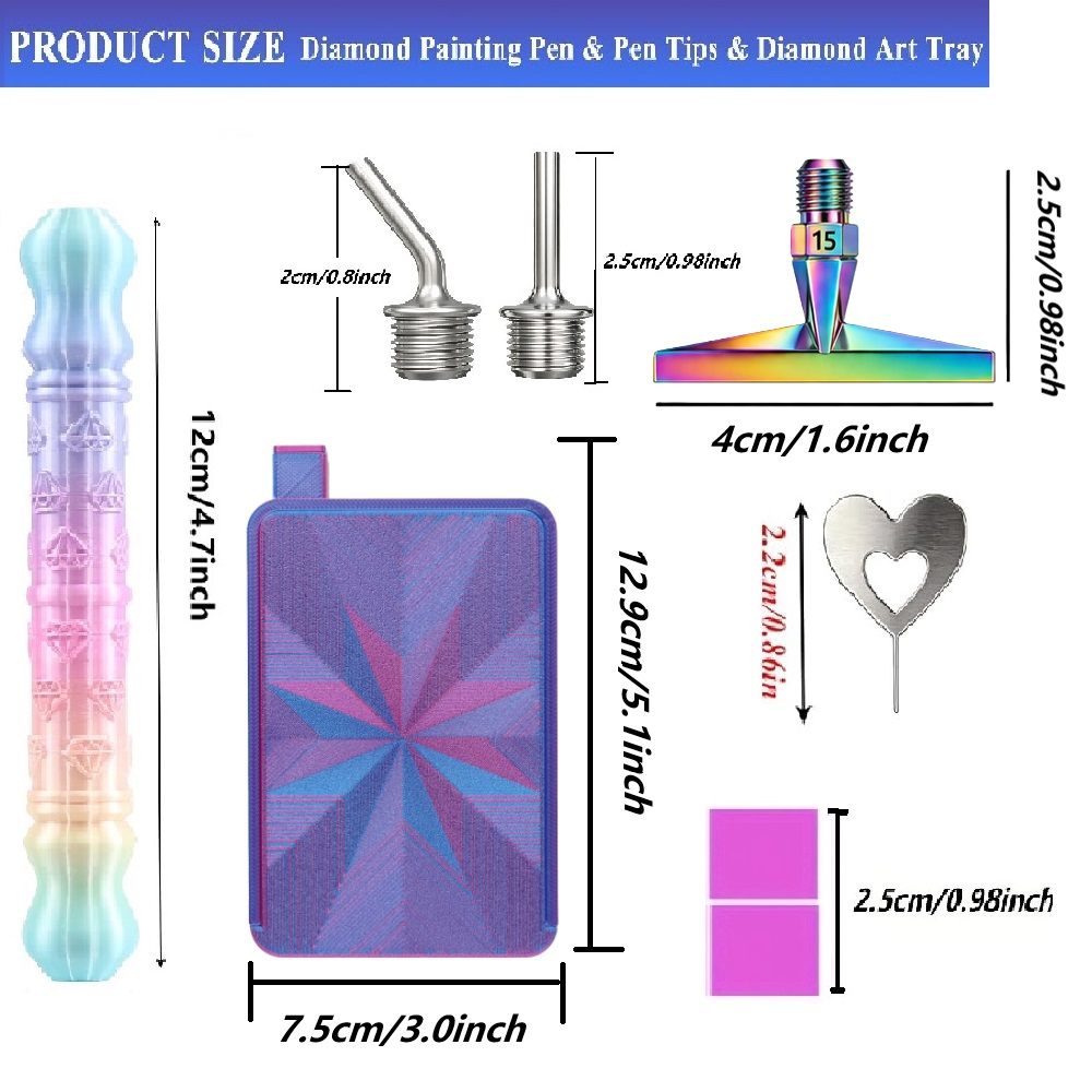 3D Diamond Pattern Dotting Pen - огляд і ціна Embroidery Needle Pen