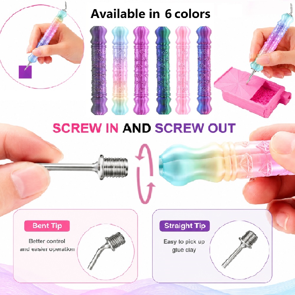 3D Diamond Pattern Dotting Pen - огляд і ціна Embroidery Needle Pen