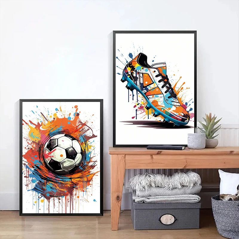 Fashion Graffiti Football Shoe - огляд і ціна Embroidery Translate