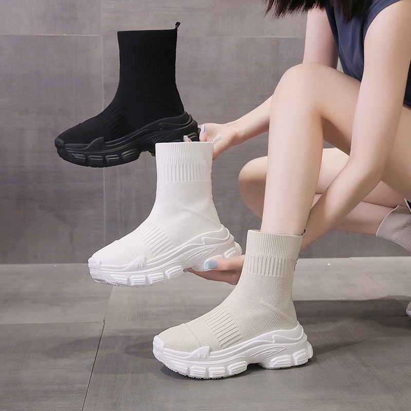 Sock boots women's summer new  - огляд і ціна Embroidery Lace