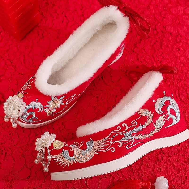 Winter Hanfu Shoes Women Chine - огляд і ціна Embroidery White