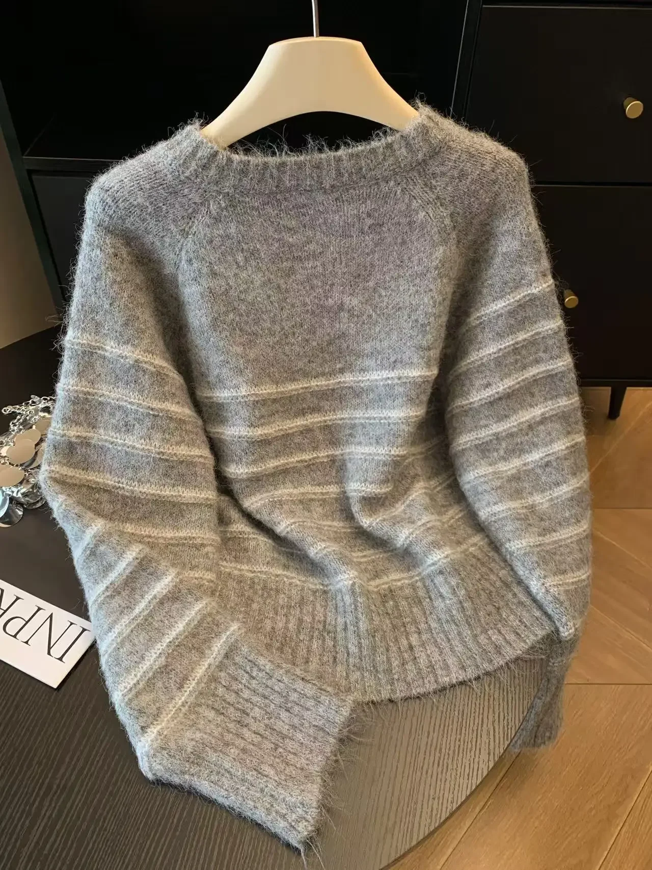 Autumn Winter Women's Striped  - огляд і ціна Embroidery Shirt