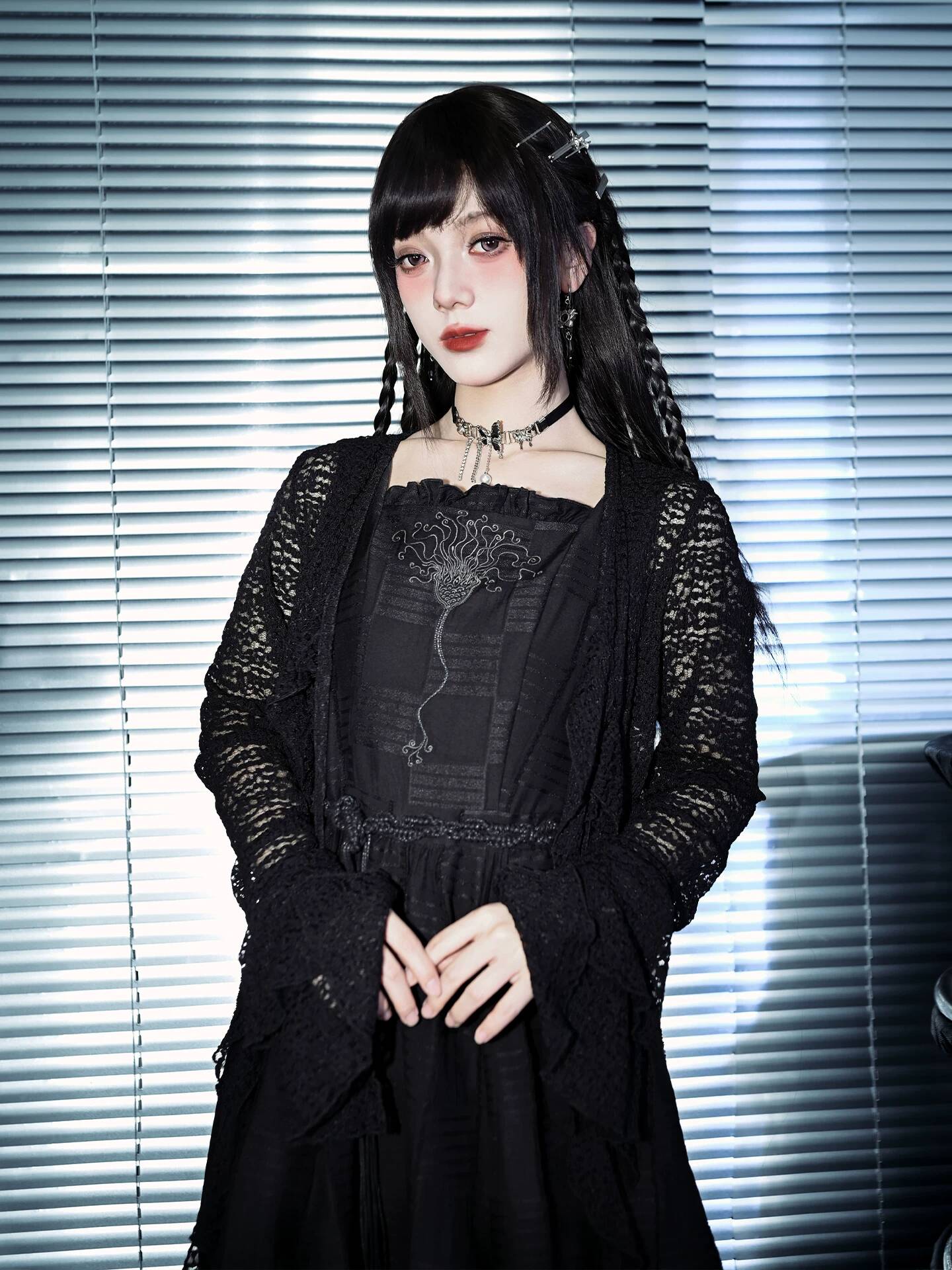 New Crinoid Embroidery Black D - огляд і ціна Embroidery Dress