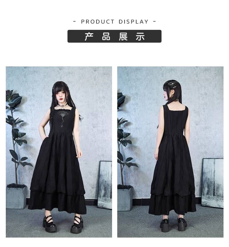 New Crinoid Embroidery Black D - огляд і ціна Embroidery Dress