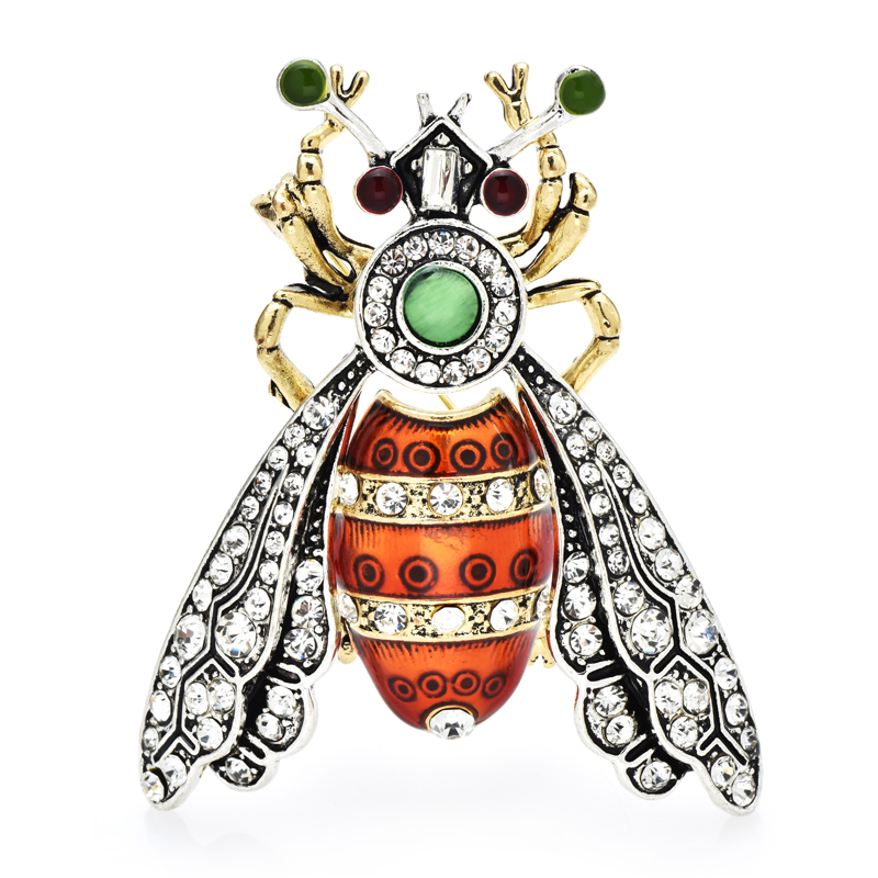 Wuli&baby Vintage Bee Brooches - огляд і ціна Embroidery Kiss