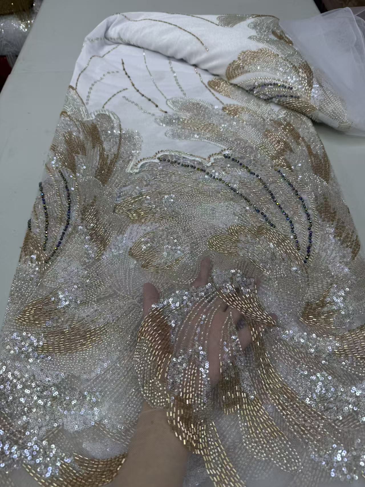 2026 African French Sequin Bea - огляд і ціна Velvet Fabric Embroidery