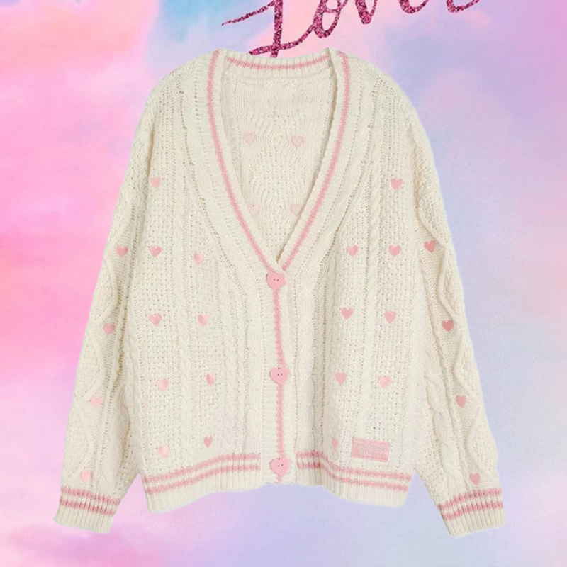 Lover Cardigan with Pink Heart - огляд і ціна Embroidery Lovers