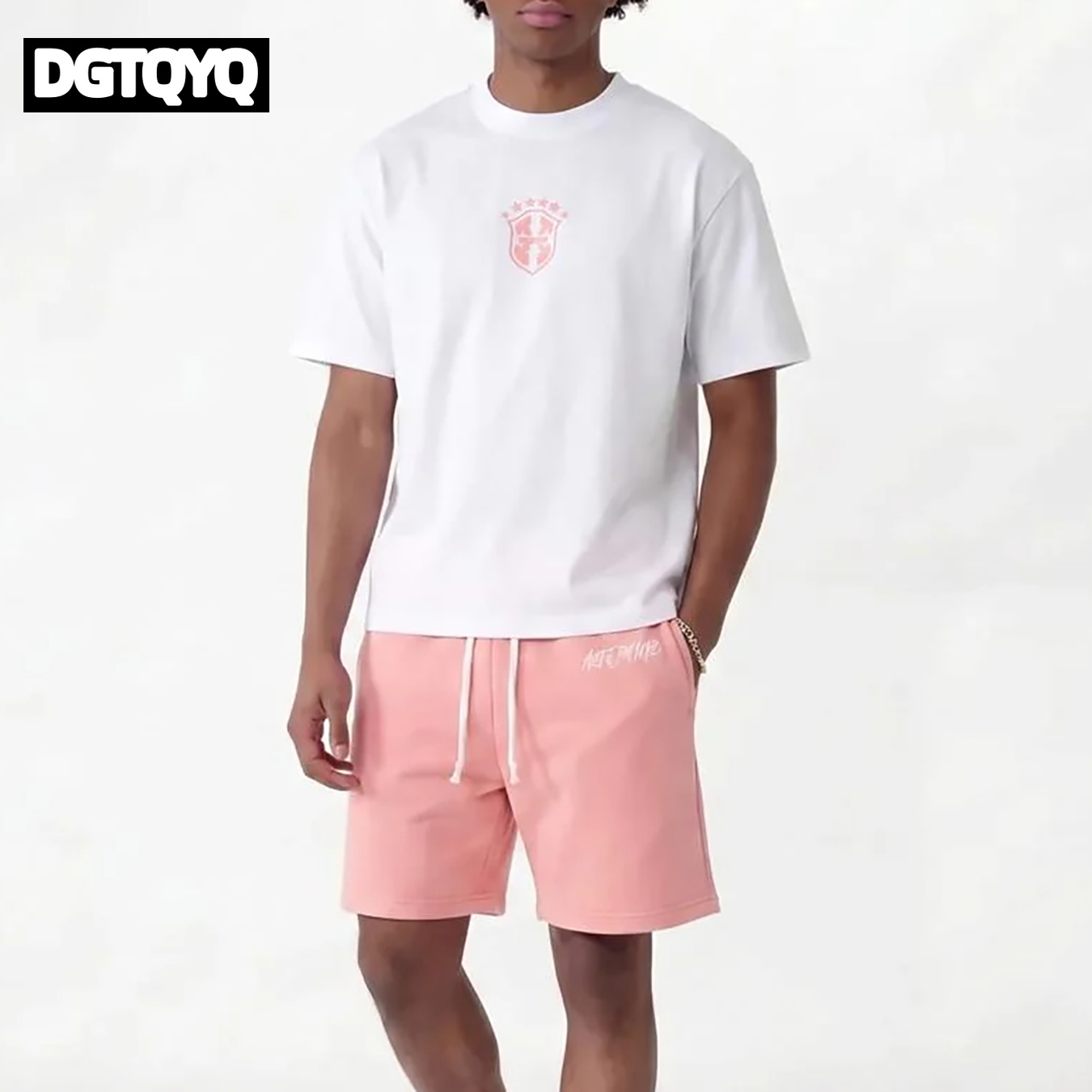 Man's Summer New Pink Embroide - огляд і ціна Embroidery Shirt