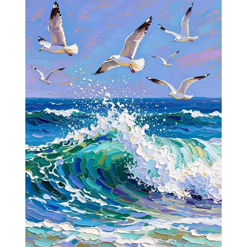 GATYZTORY Waves Paint By Numbe - огляд і ціна Embroidery Translate