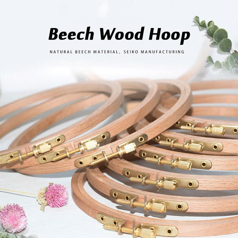 1pcs High Quality Beech Wood E - огляд і ціна Embroidery Ring