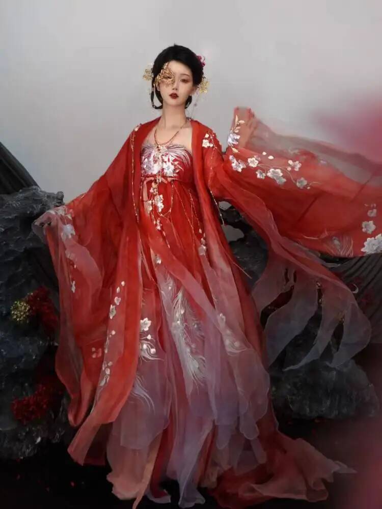 Women In Hanfu Heavy Embroider - огляд і ціна Embroidery Dress