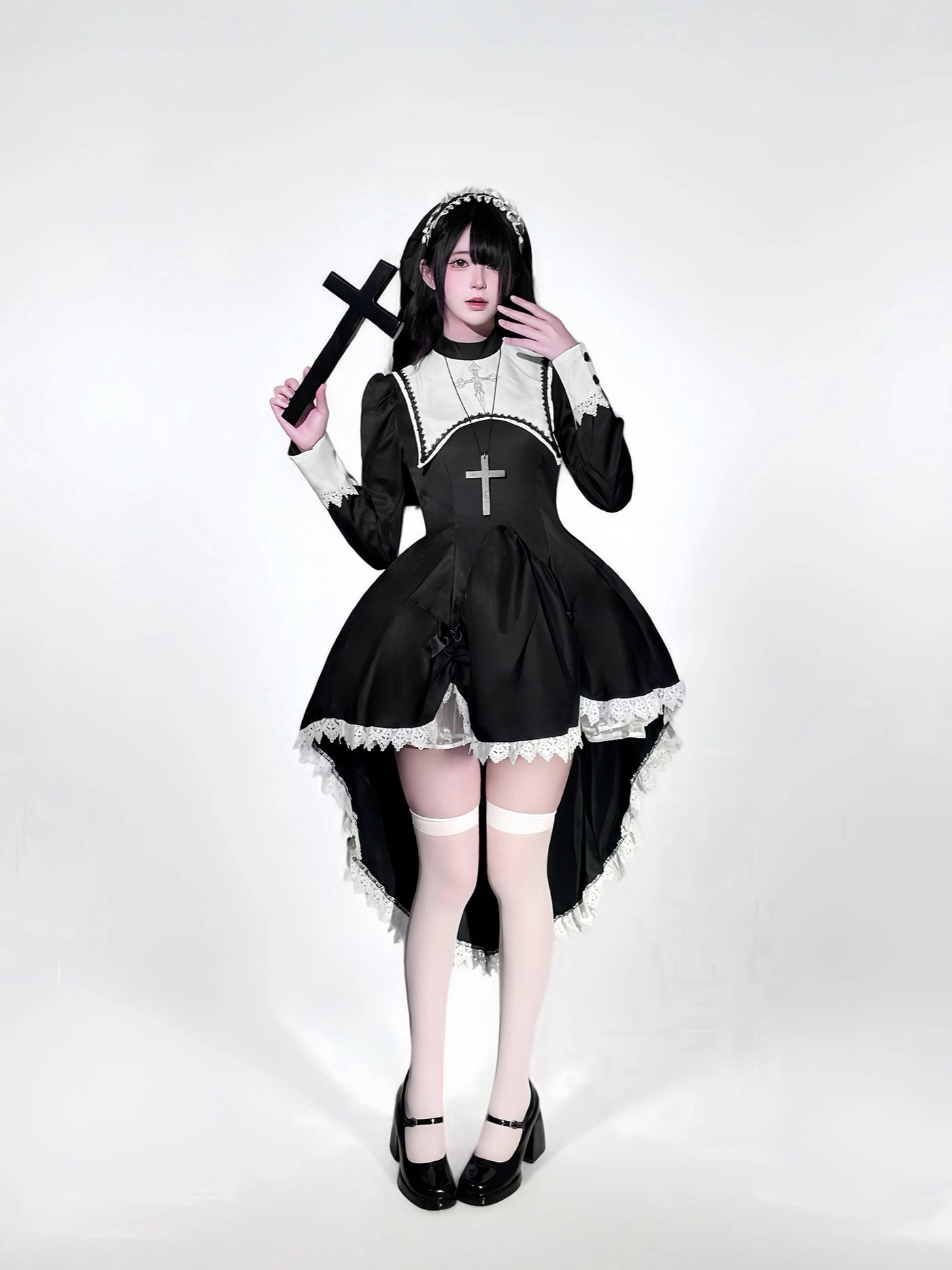 Gothic style dark embroidery c - огляд і ціна Embroidery Dress