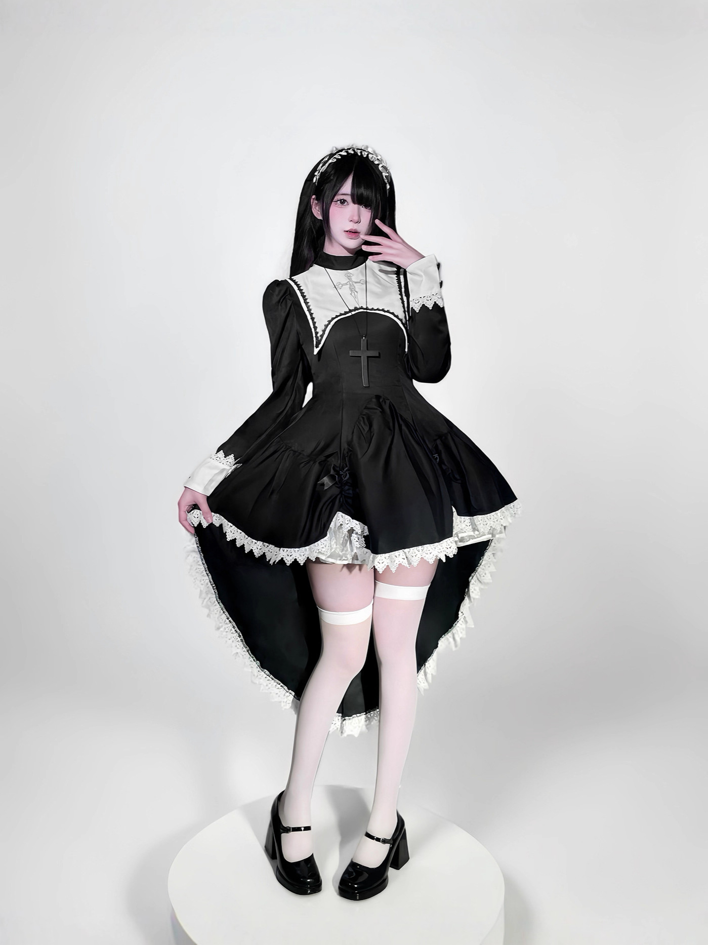 Gothic style dark embroidery c - огляд і ціна Embroidery Dress