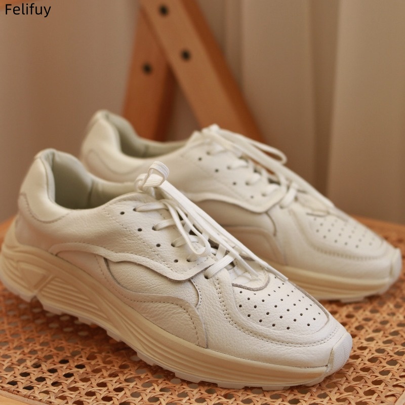 Round-toe Lace-up Casual White - огляд і ціна Embroidery White