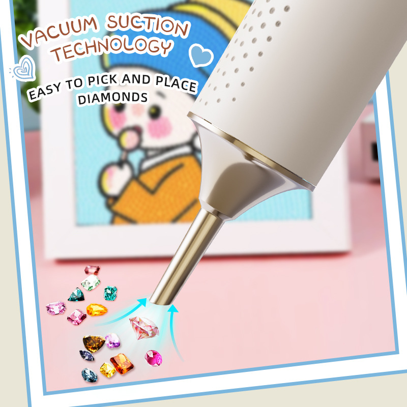 Vacuum Diamond Art Pen Wireles - огляд і ціна Embroidery Needle Pen