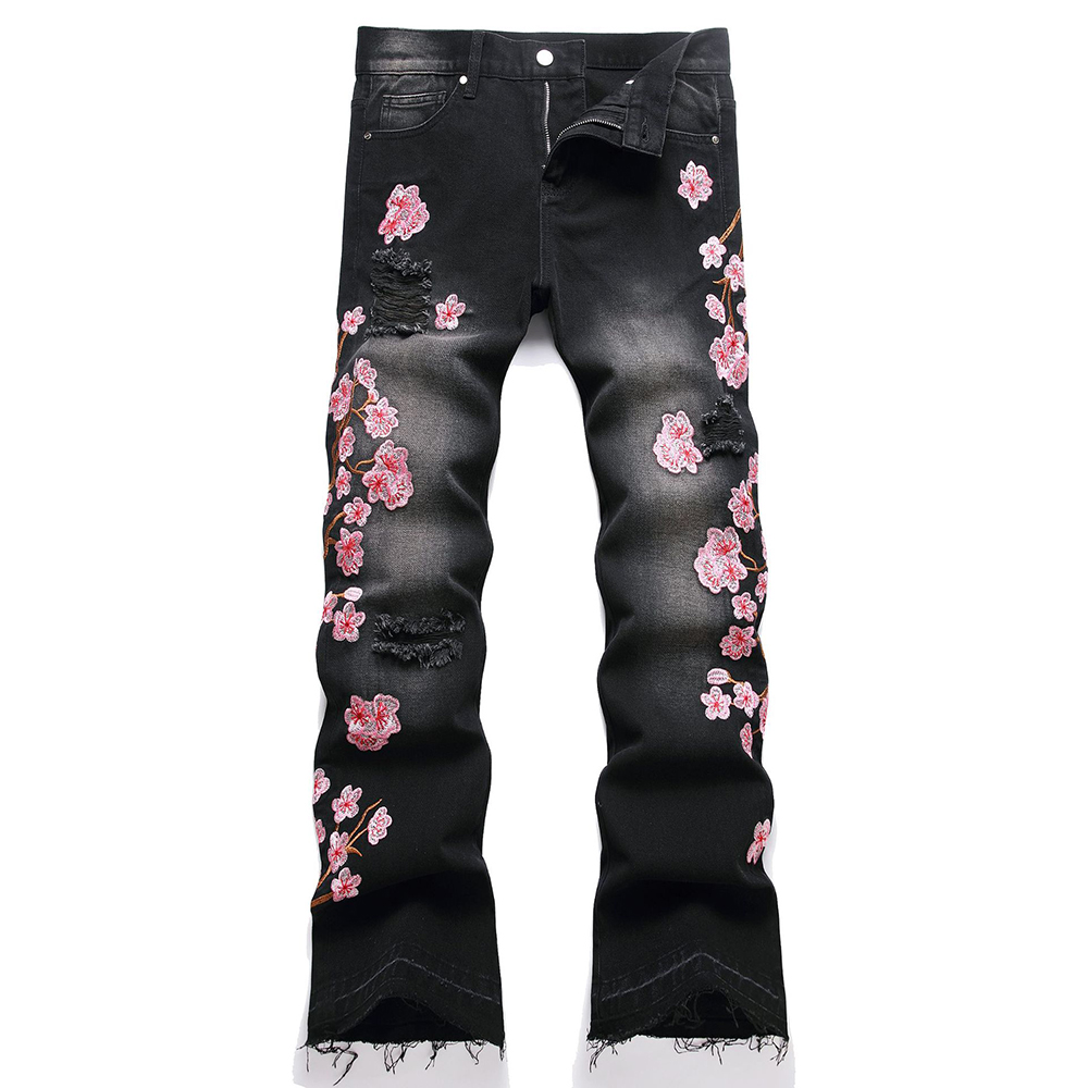 Men Sakura Embroidery Denim Je - огляд і ціна Embroidery Jeans Sakura