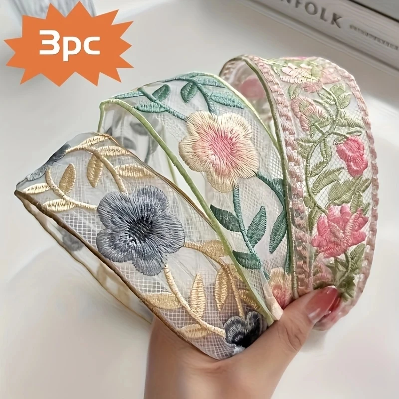1/3pcs Elegant Chiffon Embroid - огляд і ціна Embroidery Ring