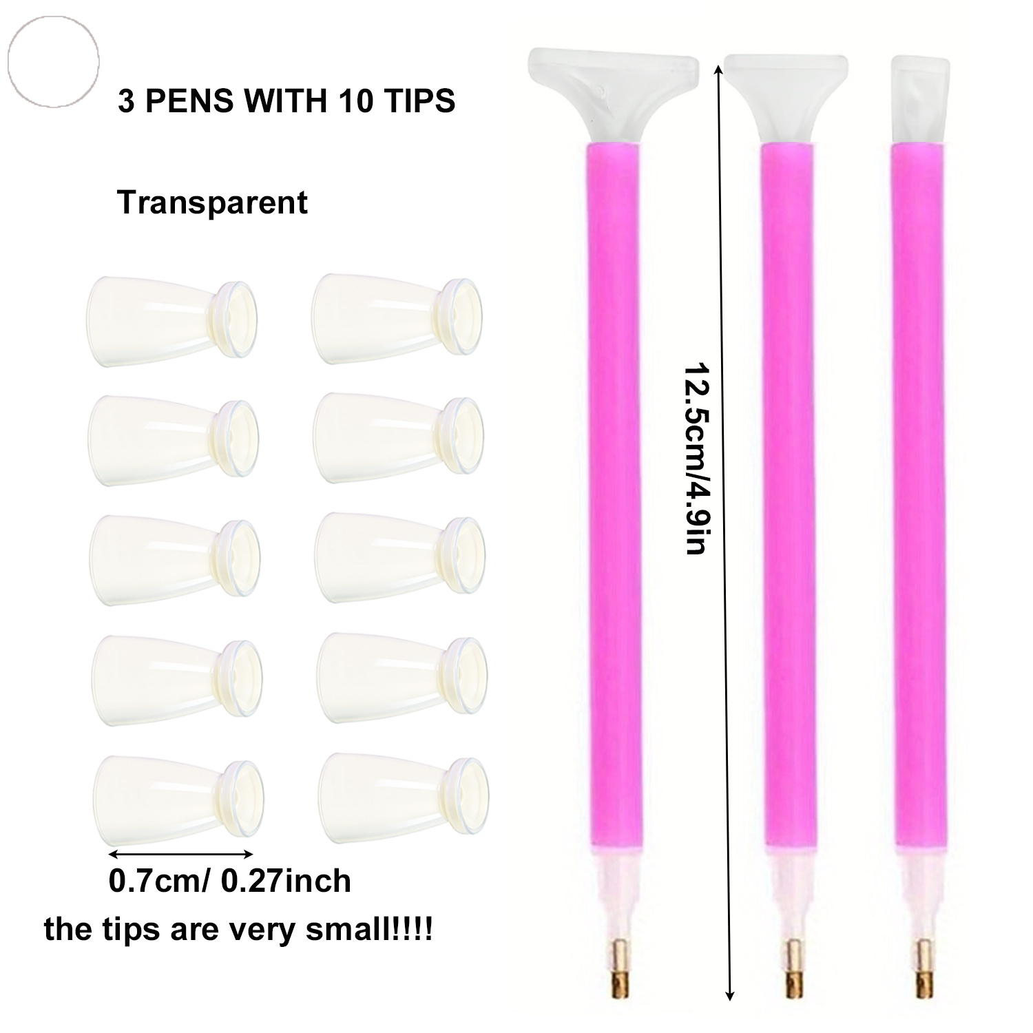 10 Silicone Tips & 3 Pens Diam - огляд і ціна Embroidery Needle Pen