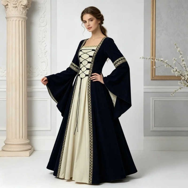 Vintage European Noble Costume - огляд і ціна Embroidery Dress