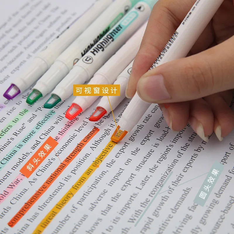 6 Colors/Set Unique Window Tip - огляд і ціна Stabilo Marker Boss
