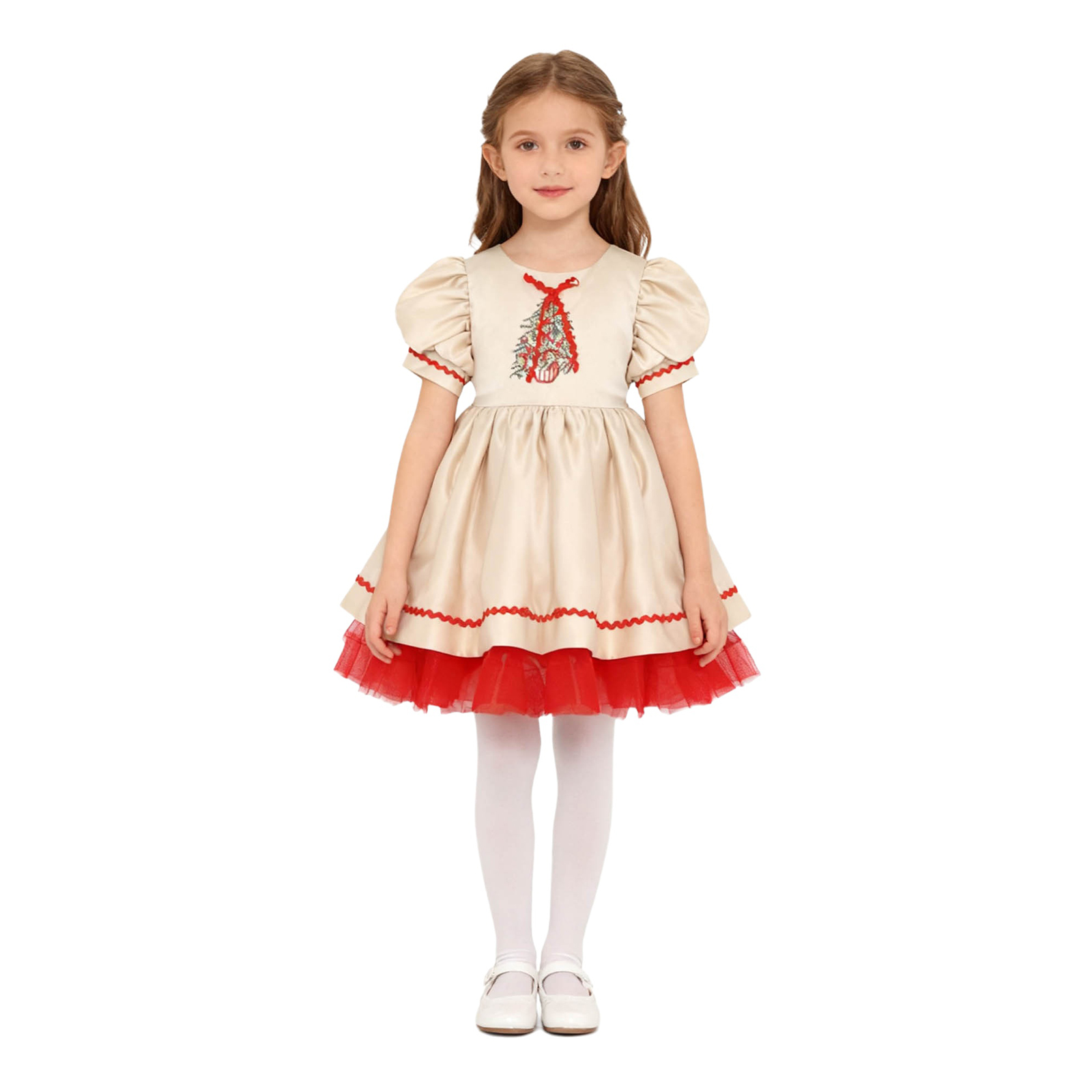Kids Girls Christmas Santa Dre - огляд і ціна Embroidery Dress