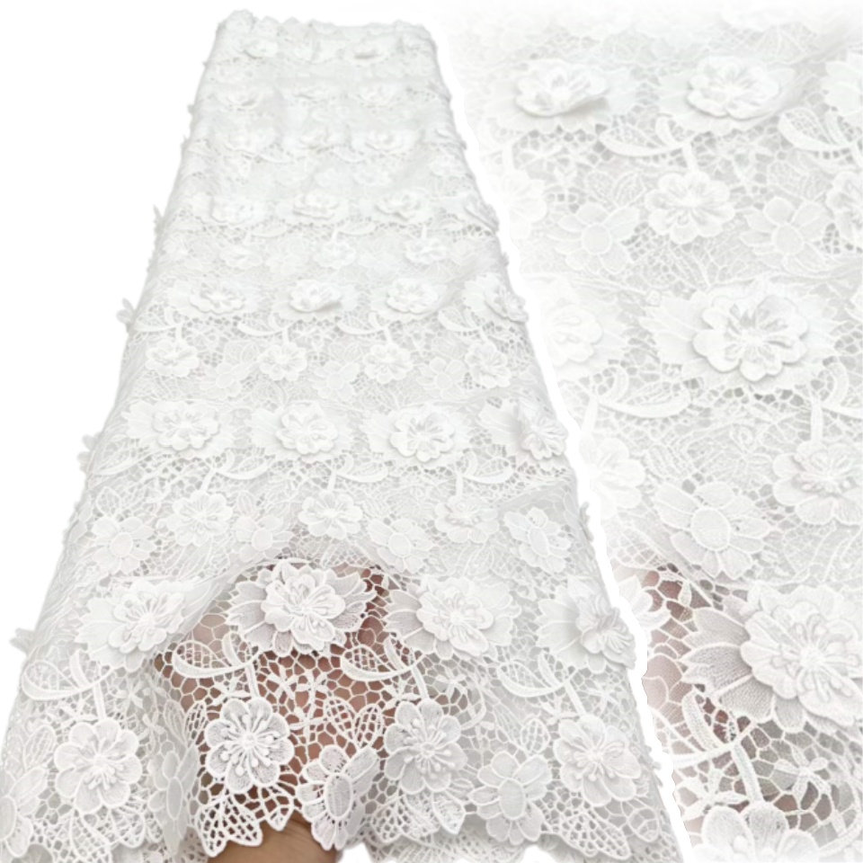 3D Embroidered Guipure Cupion  - огляд і ціна Embroidery Abaya
