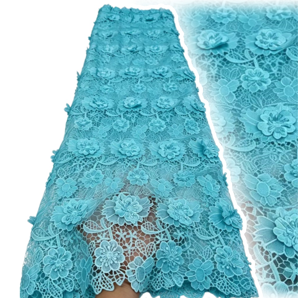 3D Embroidered Guipure Cupion  - огляд і ціна Embroidery Abaya