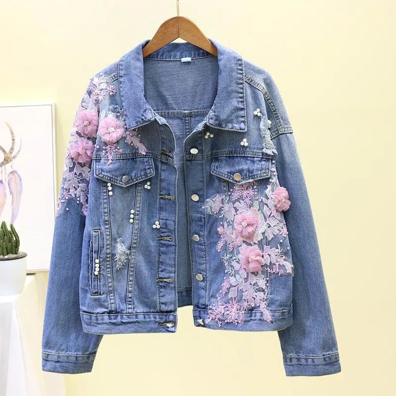 2022 New Embroidery Denim Shor - огляд і ціна Embroidery Jeans Sakura
